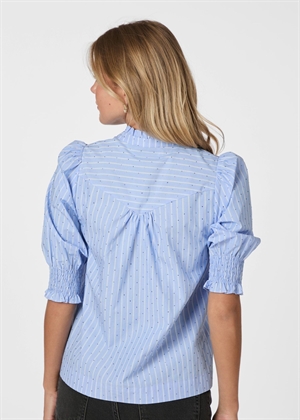 Diana stripy stone bluse Lyseblå Neo Noir 